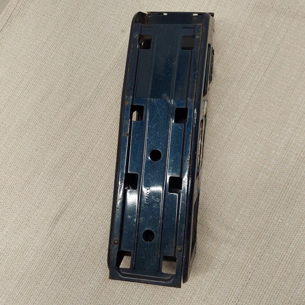 Vintage Tonka Pressed Steel Otto's Transport Car Hauler Trailer Blue 13 Inch